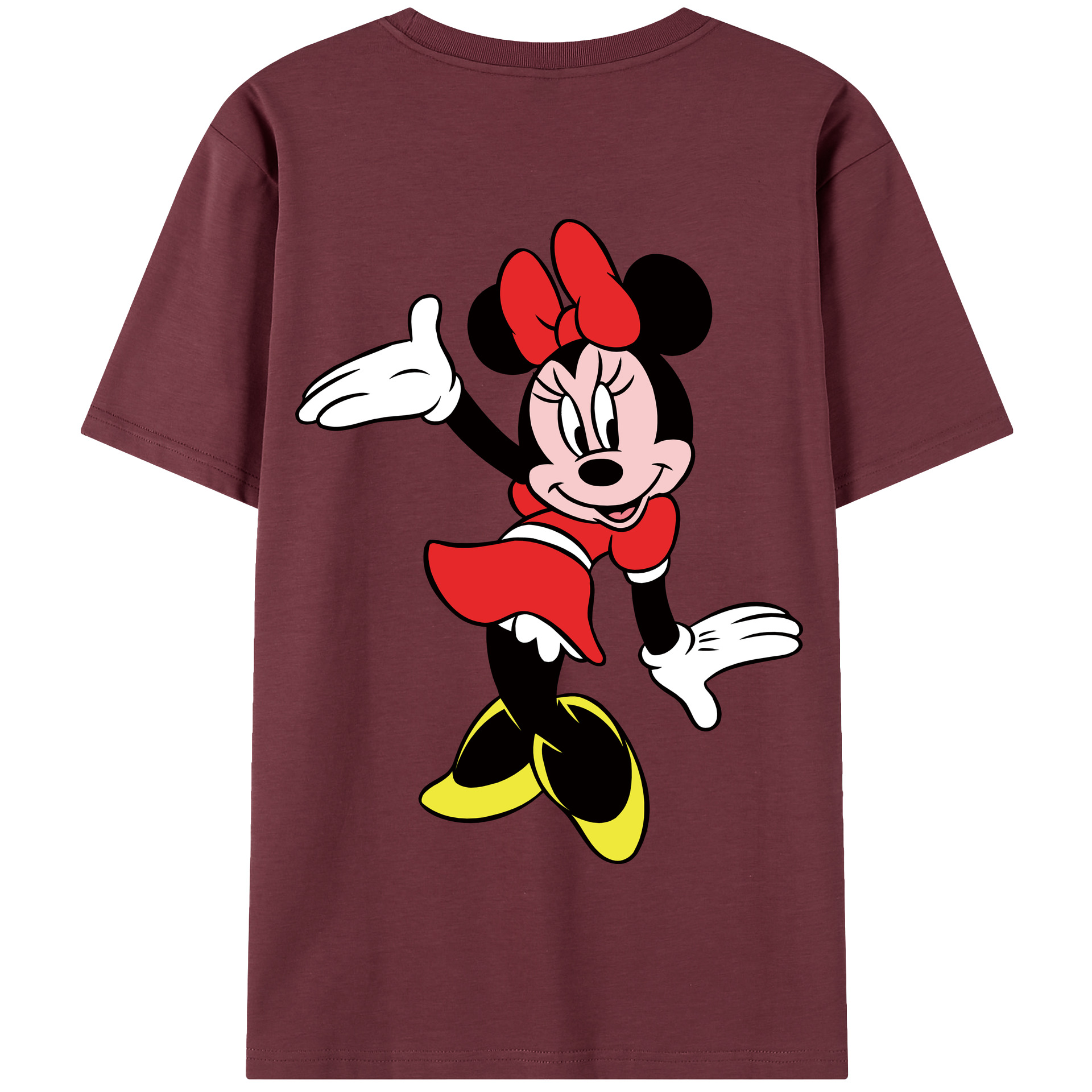 （画像用） ミッキーマウス Mickey Mouse 綿100％半袖Tシャツ（背面プリント）